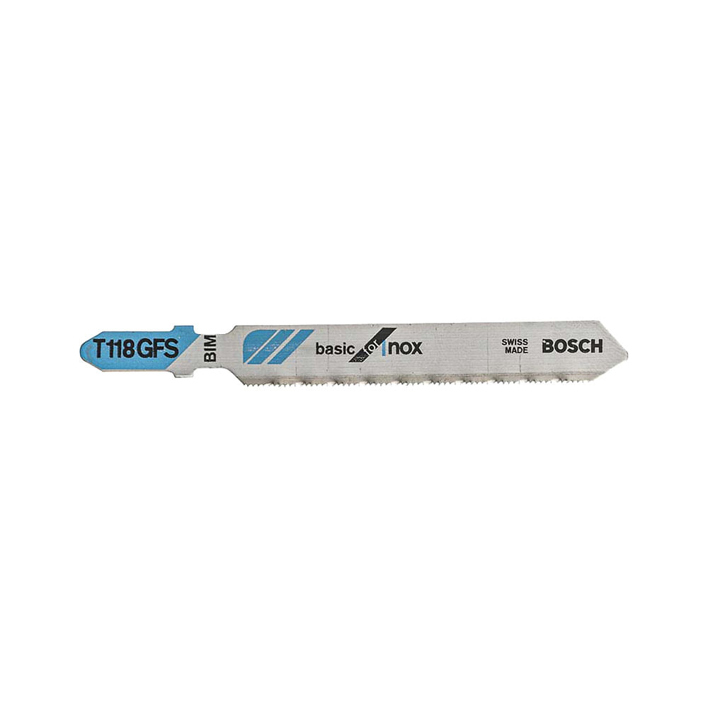 Lâmina serra tico tico Bosch T118GFS Basic for inox 3 peças