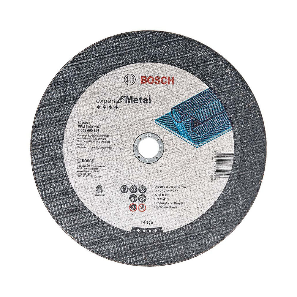 Disco de corte PRO Metal Centro Reto