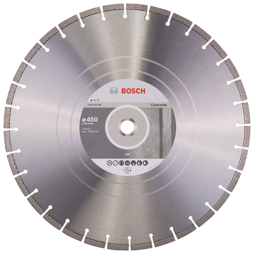 Disco corte diamantado Bosch Std Concrete 450x25,40x3,6x10mm