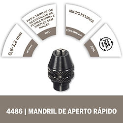 Dremel Mandril De Aperto Rápido (Modelo 4486)