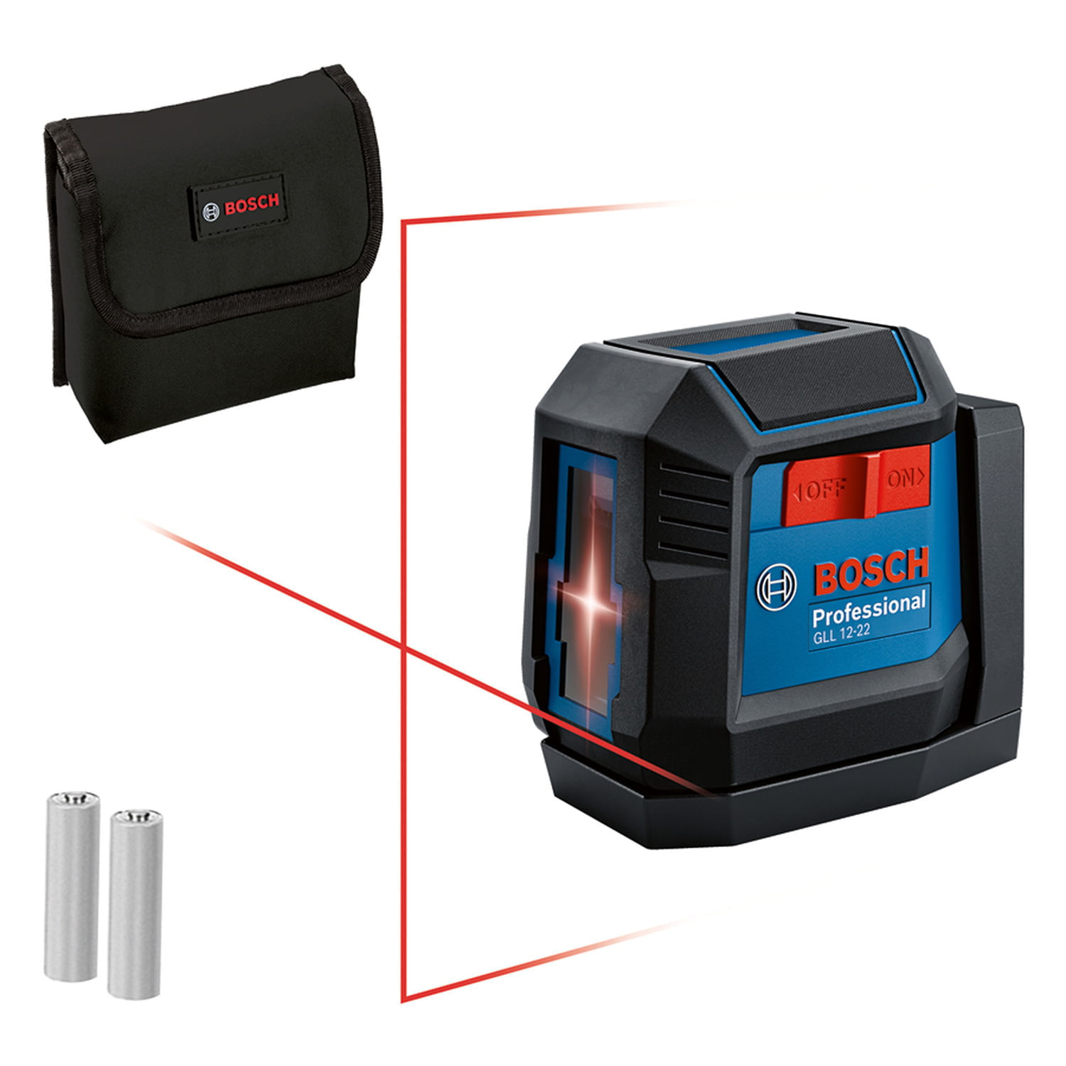 Nível a Laser Bosch GLL 12-22 de 12 m com suporte giratório