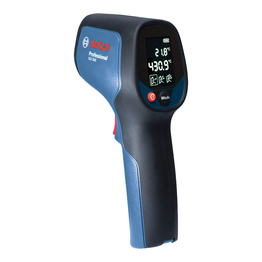 Termômetro infravermelho Bosch GIS 500 em bolsa de proteção