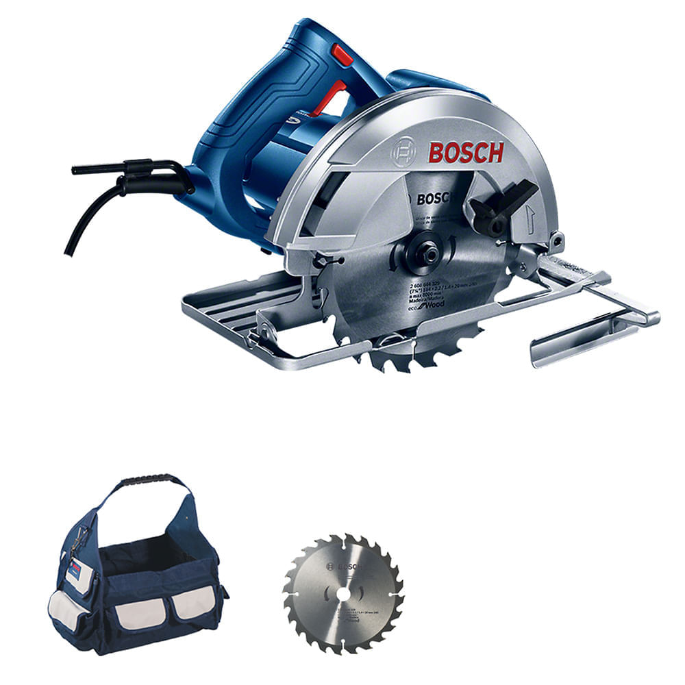 Serra Circular Bosch GKS 150 1500W + Bolsa, disco e guia