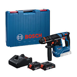Martelete Perfurador Bosch GBH 18V-18 X + kit bateria + maleta
