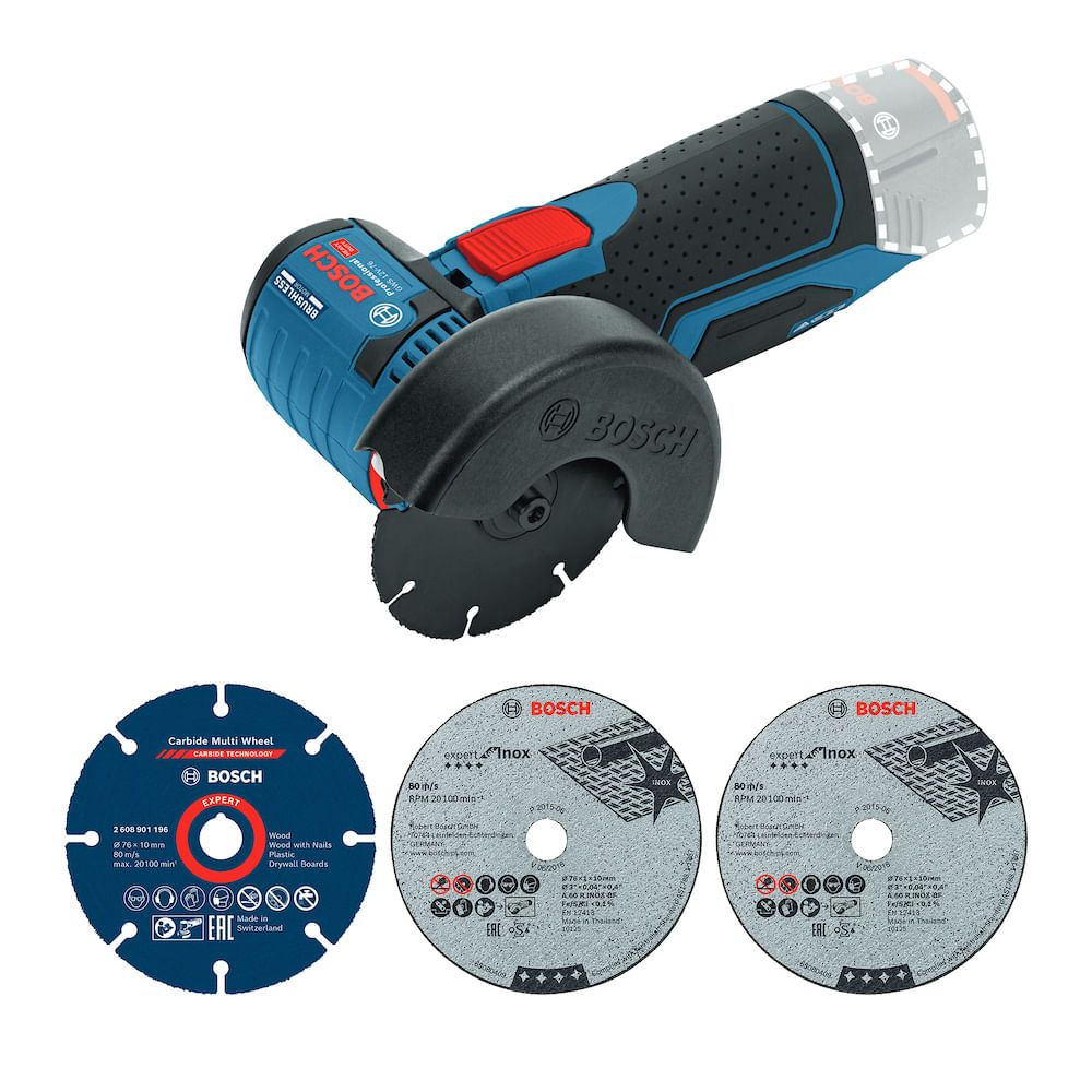Multicortadora Bosch GWS 12V-76 Brushless Sem bateria