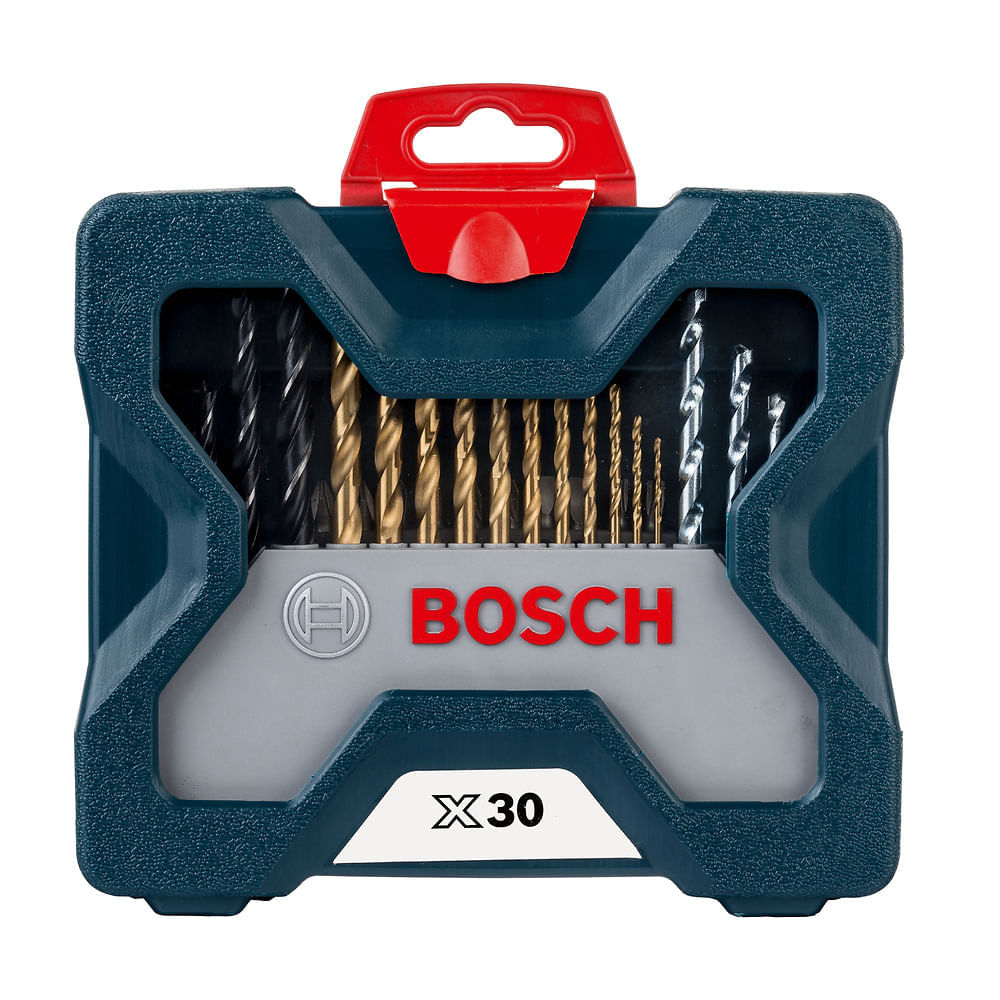 Kit de Pontas e Brocas em Titânio Bosch X-Line 30 peças
