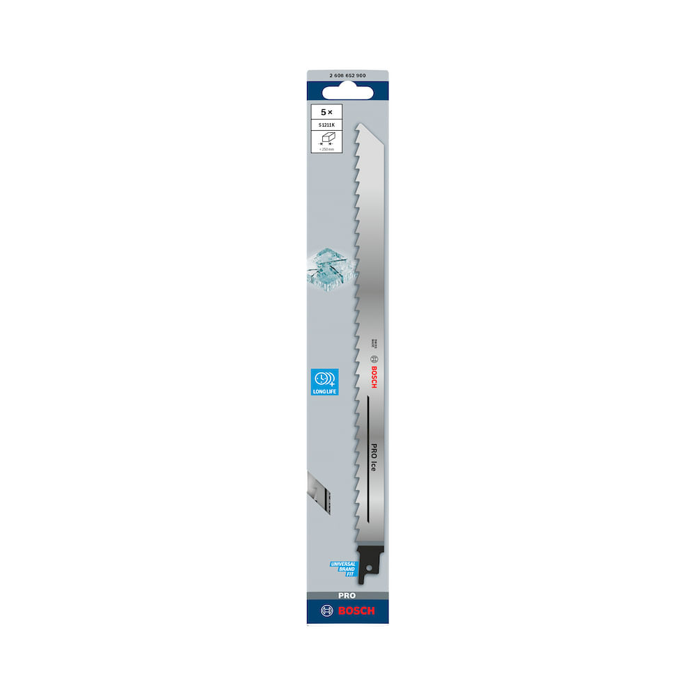 Lâmina de serra sabre Bosch PRO Ice S1211K 300mm 5un