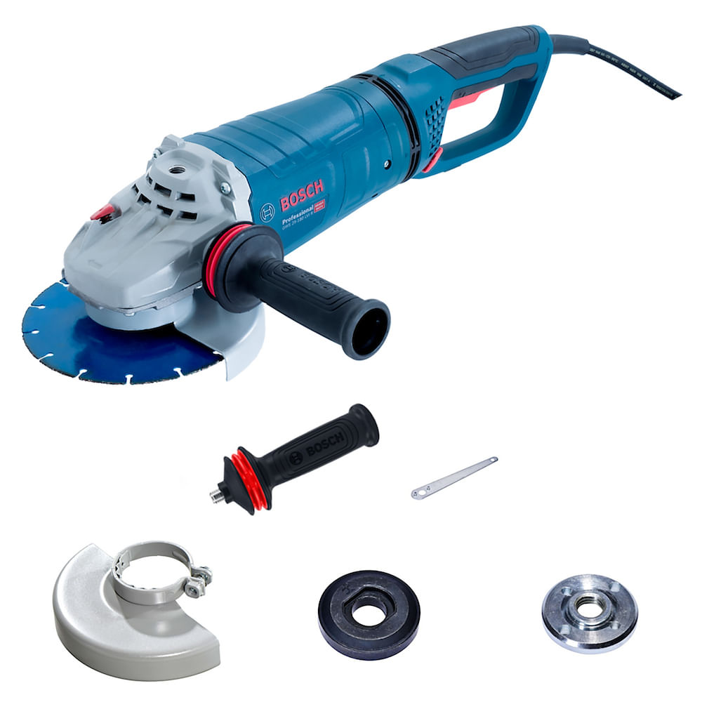 Esmerilhadeira Bosch GWS 25-180 LVI R Punho D 220V 2500W