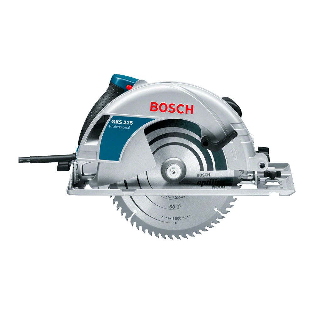 Serra Circular Bosch GKS 235 1700W com 1 Disco e Guia