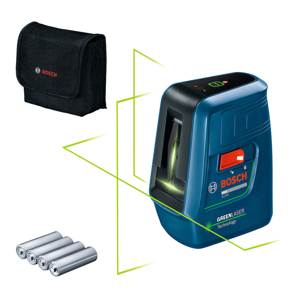 Nível a Laser verde Nivelox Bosch GLL3XG 20m com bolsa