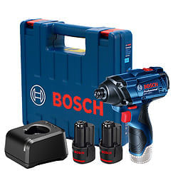 Parafusadeira de impacto Bosch GDR 120-LI, 12V, 2 baterias e maleta